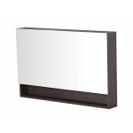 Stella Walnut PVC 1200 Mirror Cabinet